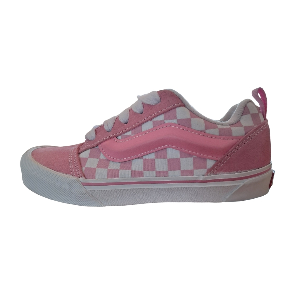 Vans Knu Skool Checkerboard Prism Pink Kids Shoes New Sizes 1 Youth or 3 Youth